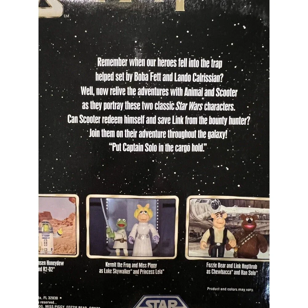Star Wars The Muppets Animal Link Hogthrob Scooter as Boba Fett Han Solo NEW NWT - Picture 7 of 8